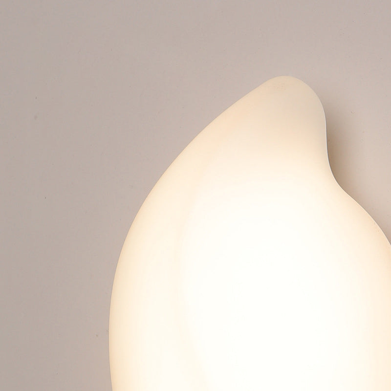 Cream Leaf Shape Roto-molding Wall Lamp