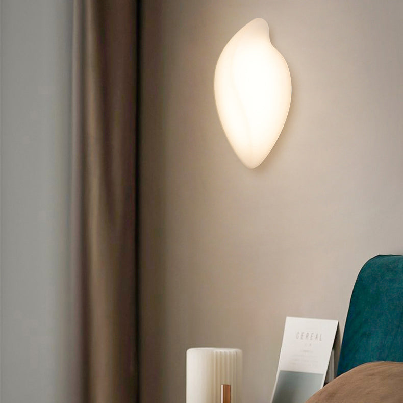 Cream Leaf Shape Roto-molding Wall Lamp