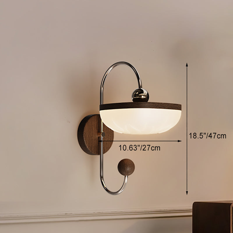 Semicircle Roto-molding Acrylic Lampshade Wall Lamp