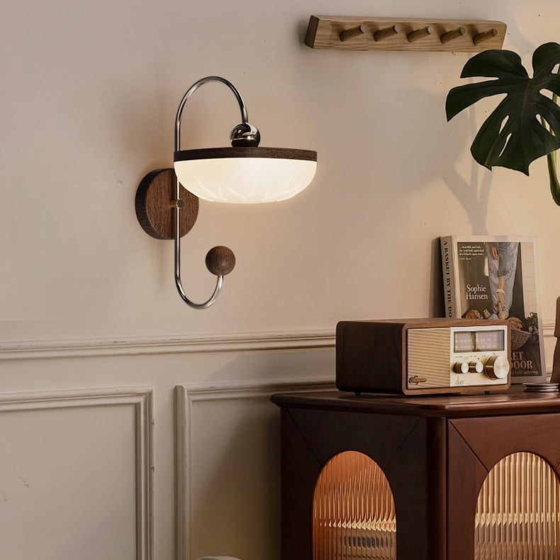 Semicircle Roto-molding Acrylic Lampshade Wall Lamp