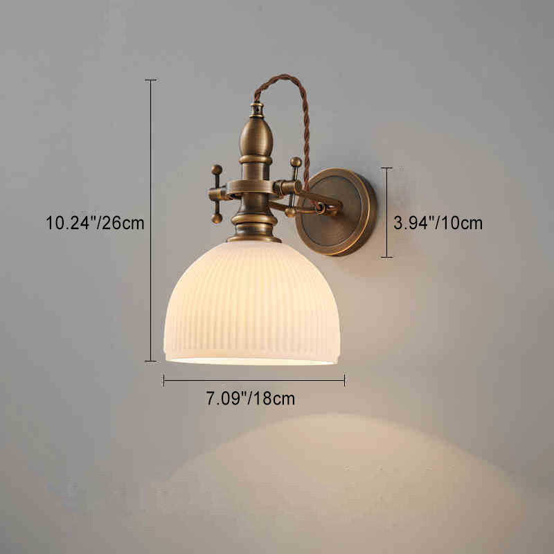 Hat Shape Full Copper Wall Lamp