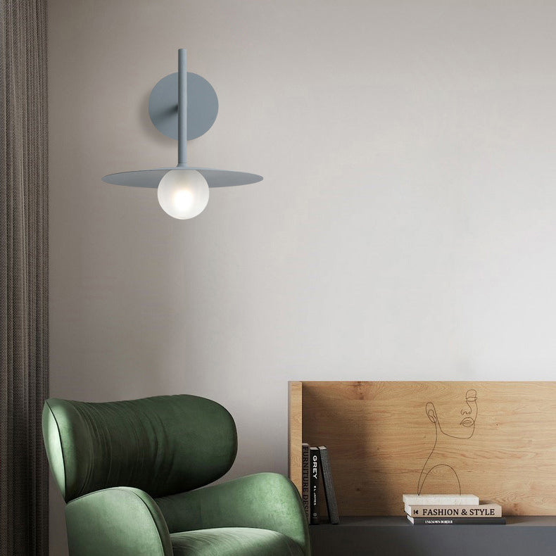 Umbrella Shape Orb Glass Wall Lamp