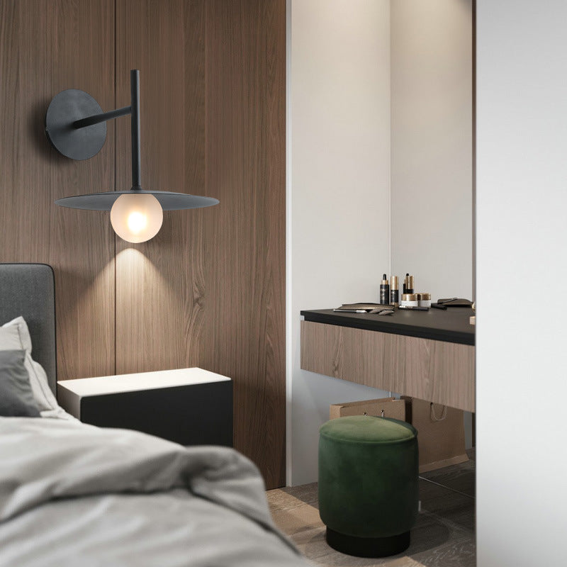 Umbrella Shape Orb Glass Wall Lamp