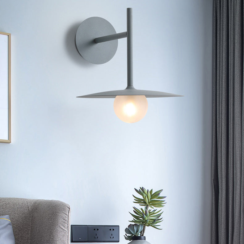 Umbrella Shape Orb Glass Wall Lamp