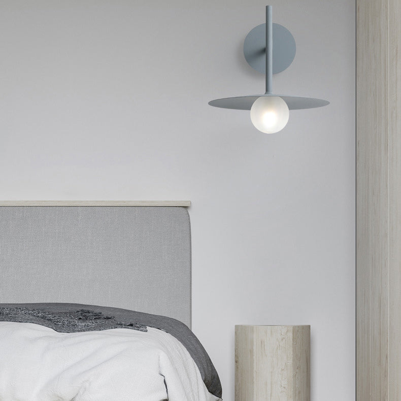 Umbrella Shape Orb Glass Wall Lamp