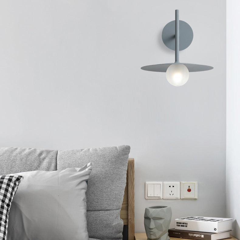 Umbrella Shape Orb Glass Wall Lamp