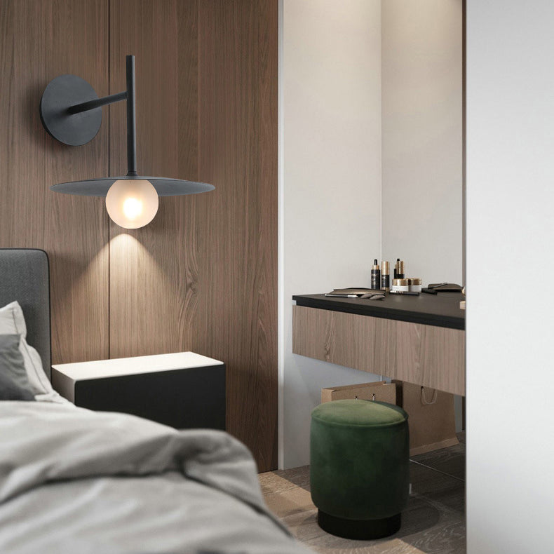 Umbrella Shape Orb Glass Wall Lamp