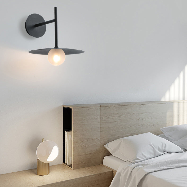 Umbrella Shape Orb Glass Wall Lamp
