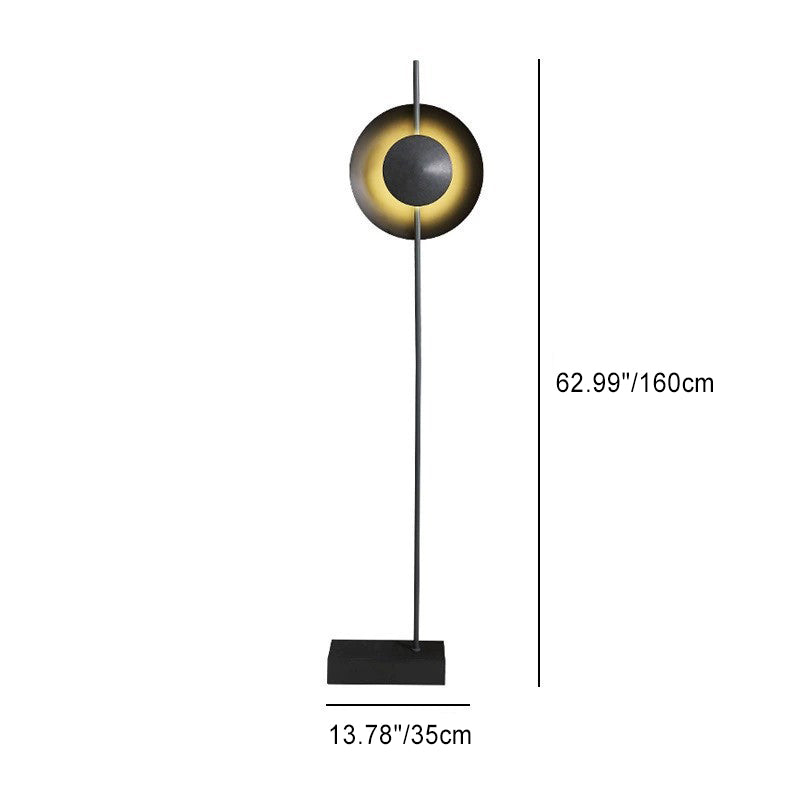 Round Hardware Iron Living Floor Lamp