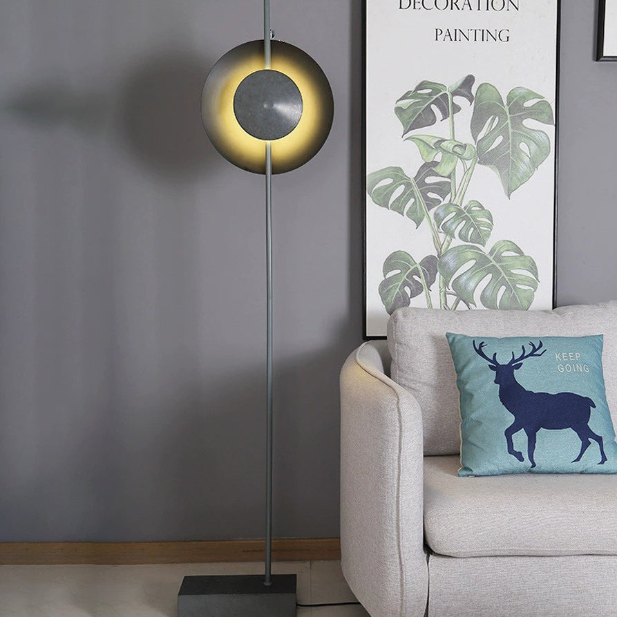 Round Hardware Iron Living Floor Lamp