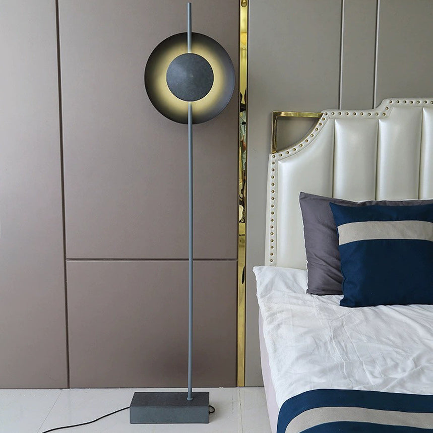 Round Hardware Iron Living Floor Lamp