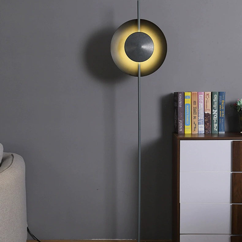 Round Hardware Iron Living Floor Lamp
