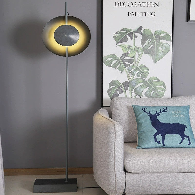 Round Hardware Iron Living Floor Lamp