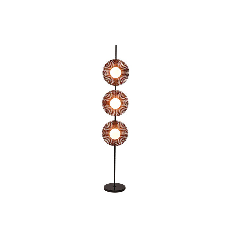 Contemporary Scandinavian Round Acrylic Floor Lamp