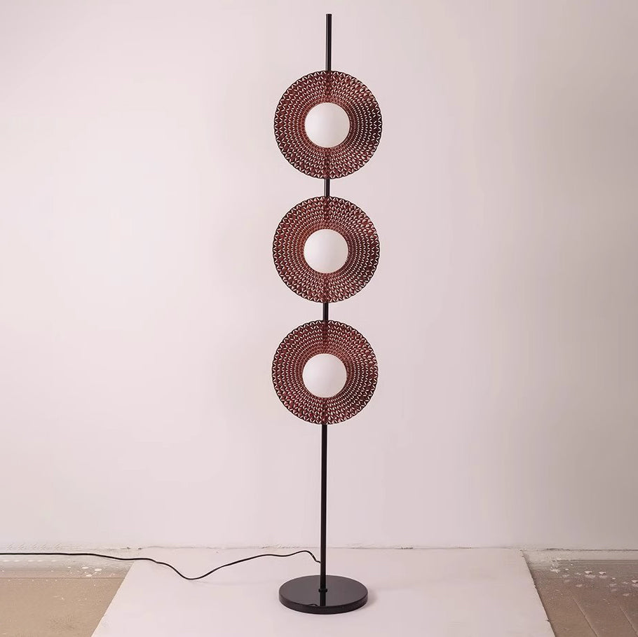 Contemporary Scandinavian Round Acrylic Floor Lamp