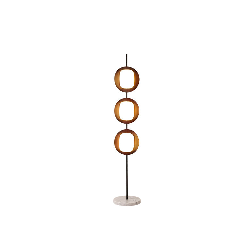 Contemporary Scandinavian Round Acrylic Floor Lamp