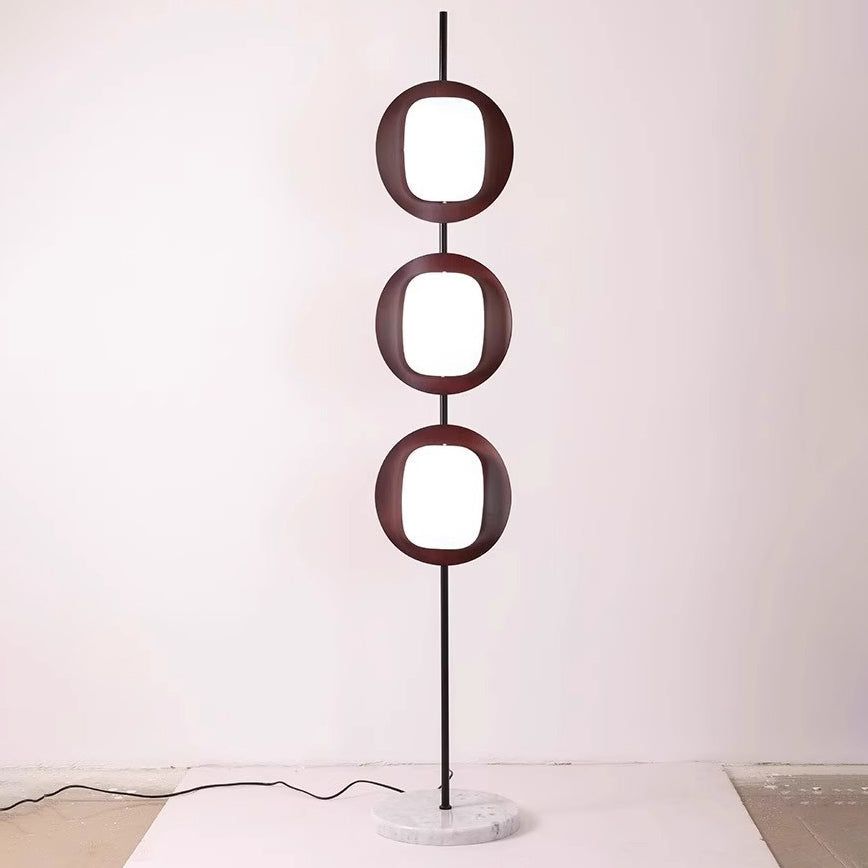Contemporary Scandinavian Round Acrylic Floor Lamp