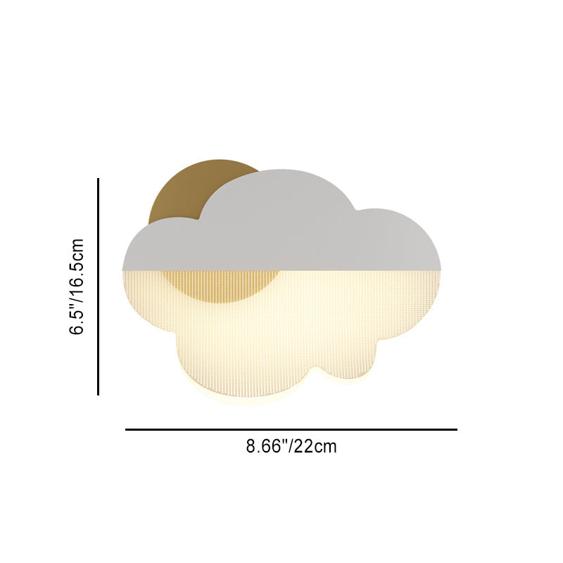 Clouds Iron Acrylic Lampshade Wall Lamp