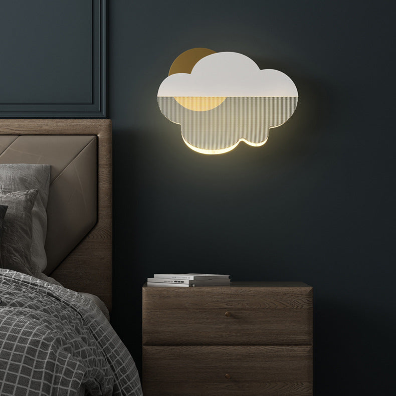 Clouds Iron Acrylic Lampshade Wall Lamp
