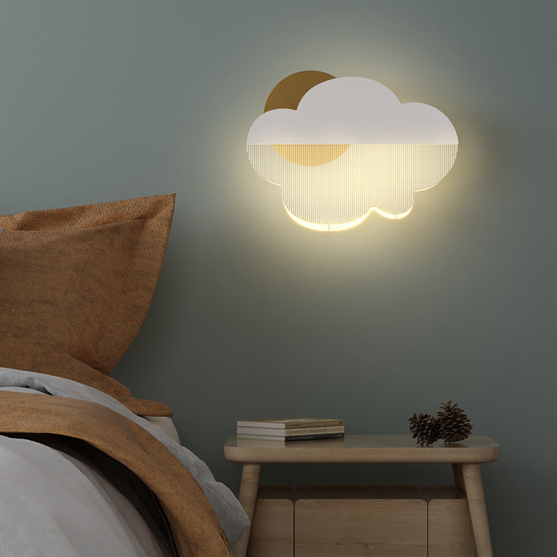 Clouds Iron Acrylic Lampshade Wall Lamp