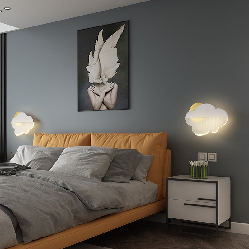 Clouds Iron Acrylic Lampshade Wall Lamp