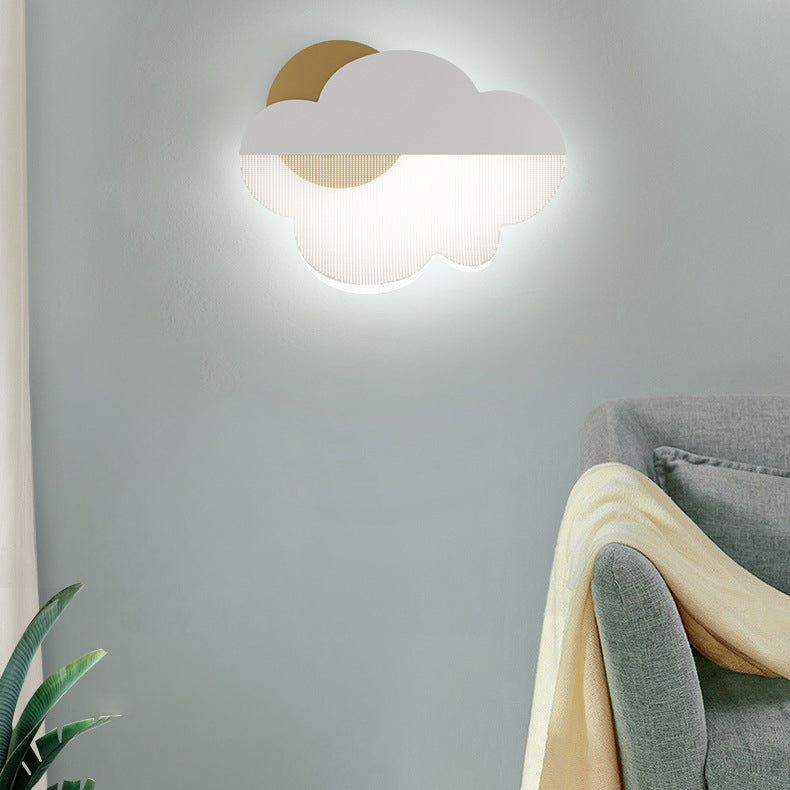Clouds Iron Acrylic Lampshade Wall Lamp