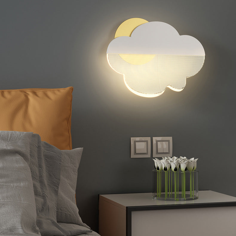 Clouds Iron Acrylic Lampshade Wall Lamp