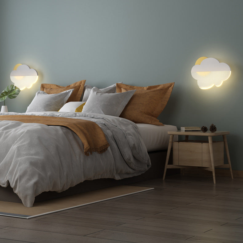 Clouds Iron Acrylic Lampshade Wall Lamp
