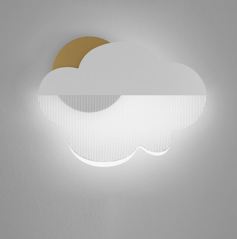 Clouds Iron Acrylic Lampshade Wall Lamp