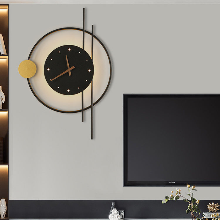 Clocks Iron Acrylic Lampshade Wall Lamp