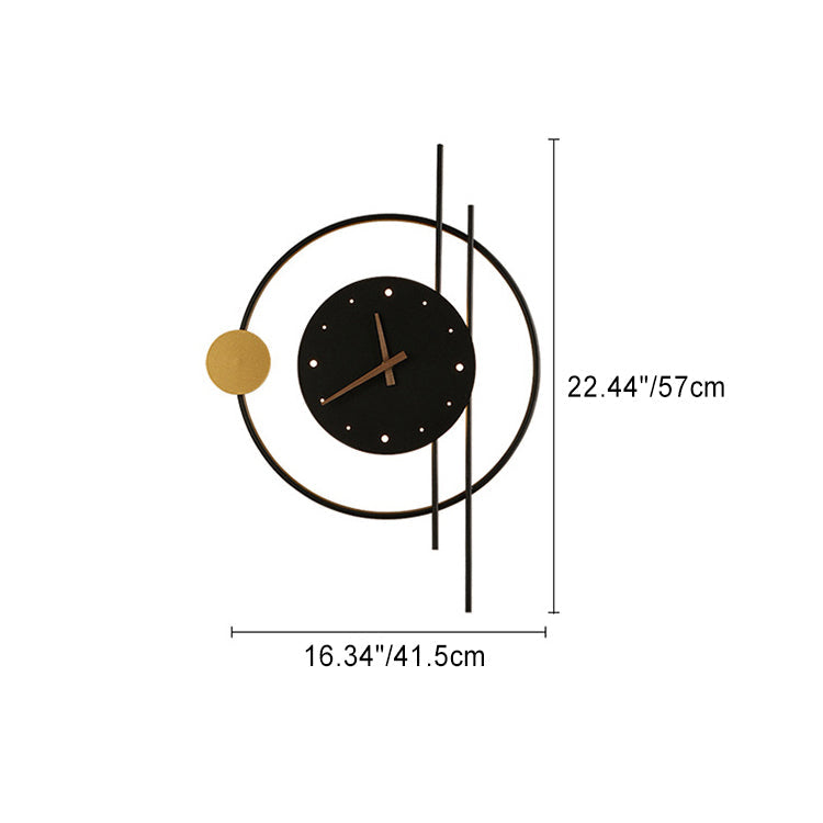 Clocks Iron Acrylic Lampshade Wall Lamp