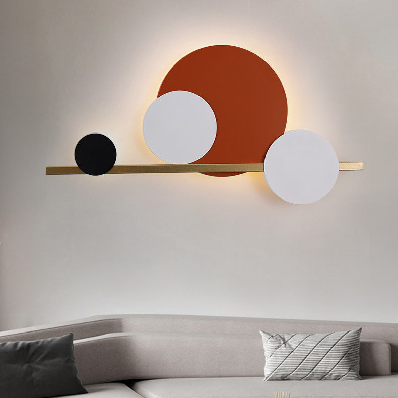 Stitching Circle Iron Acrylic Wall Lamp