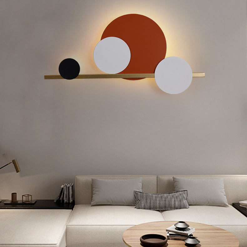 Stitching Circle Iron Acrylic Wall Lamp