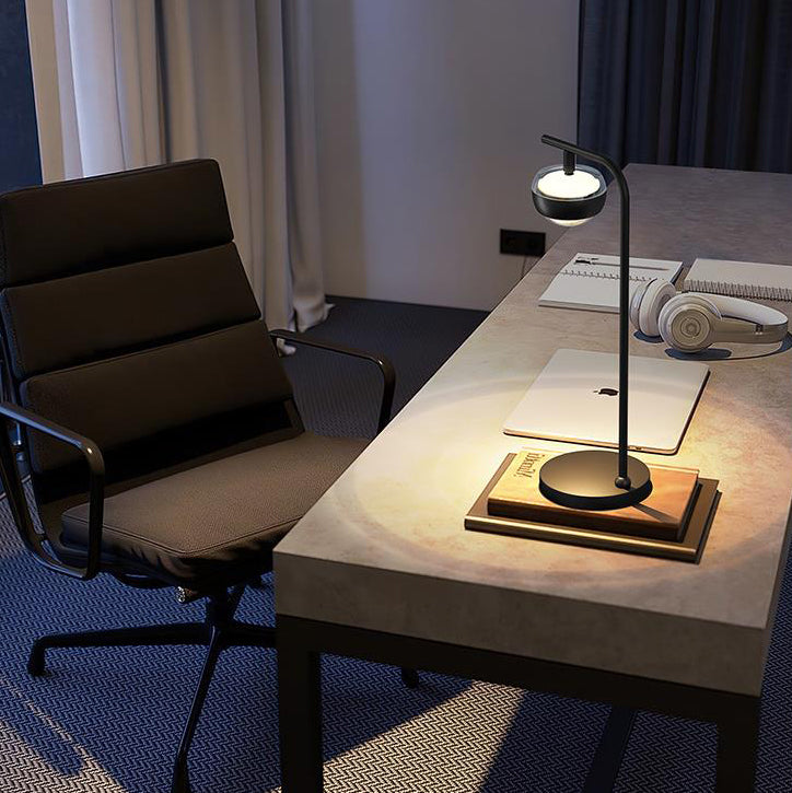 Orb Acrylic Aluminum Iron Table Lamp