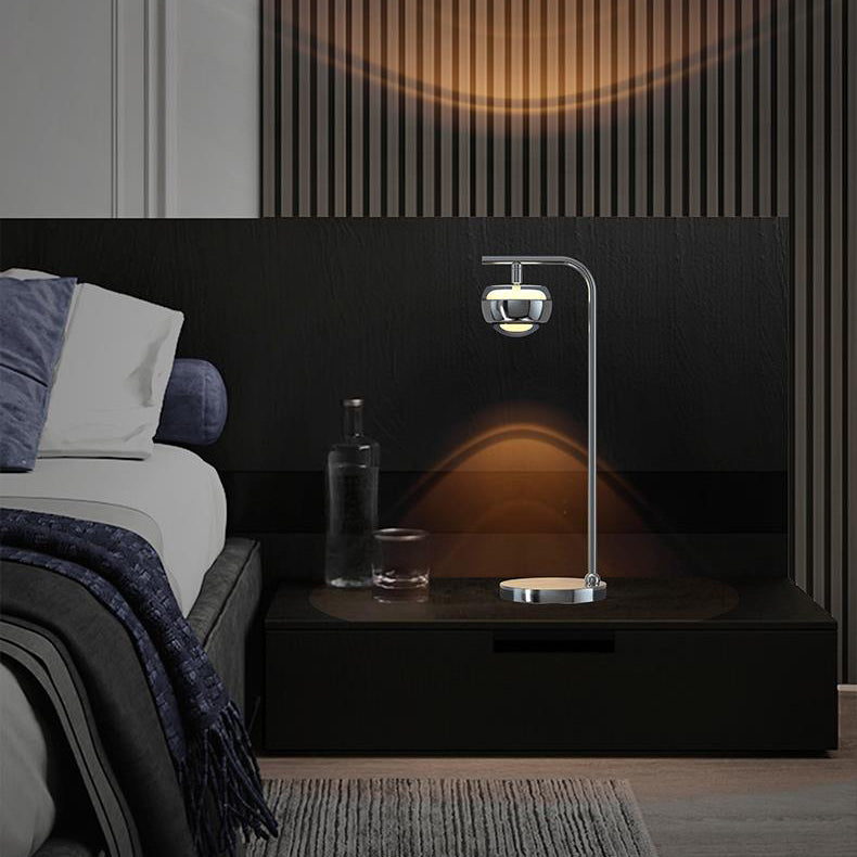 Orb Acrylic Aluminum Iron Table Lamp