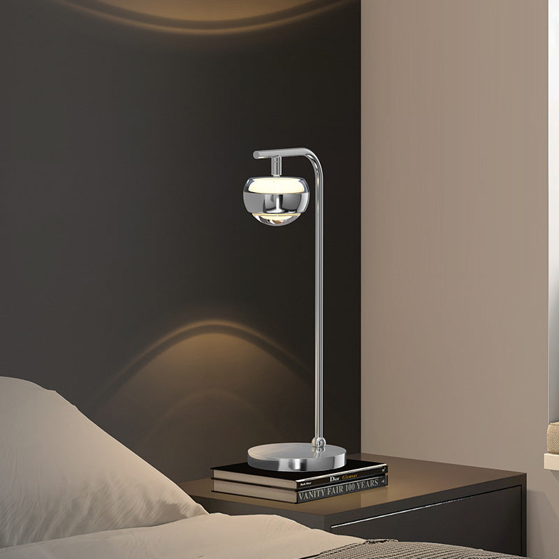 Orb Acrylic Aluminum Iron Table Lamp