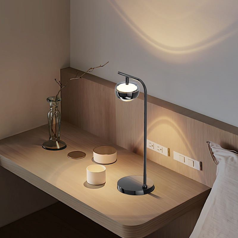 Orb Acrylic Aluminum Iron Table Lamp