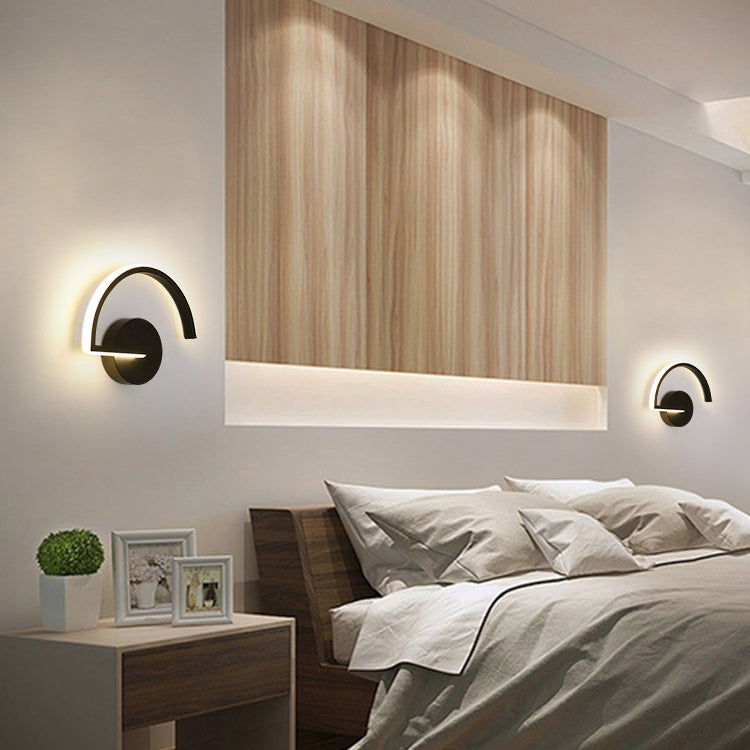 Semicircle Hardware Iron Lampshade Wall Lamp