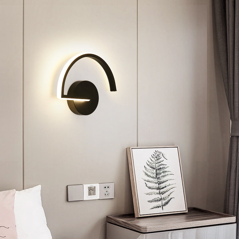 Semicircle Hardware Iron Lampshade Wall Lamp