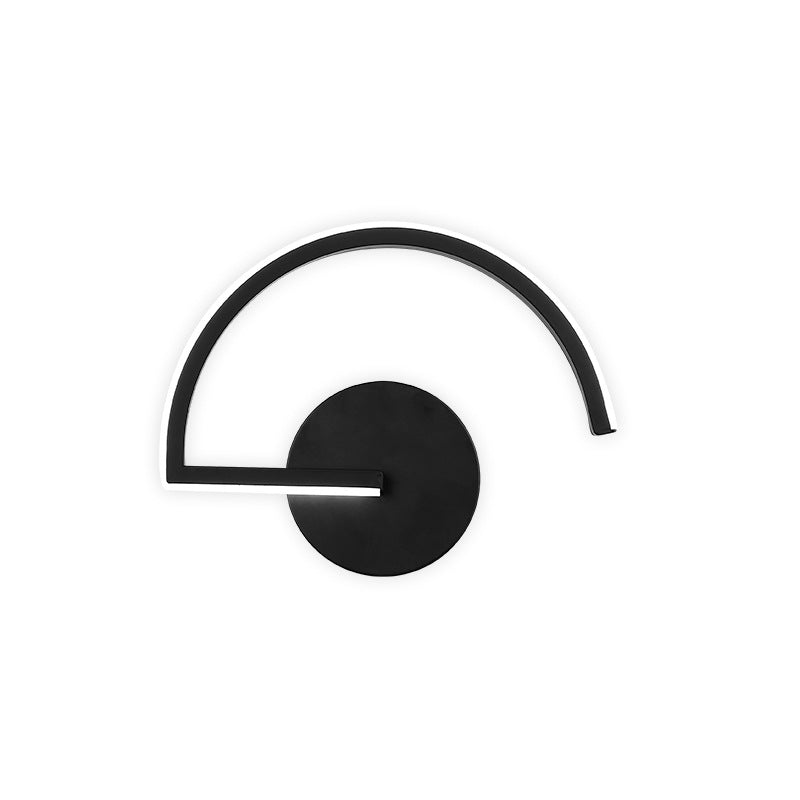 Semicircle Hardware Iron Lampshade Wall Lamp
