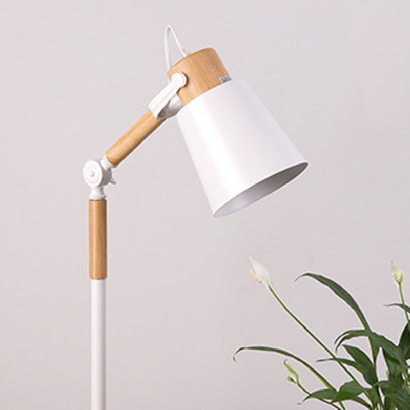 Trapezoid Bendable Iron Lampshade Table Lamp