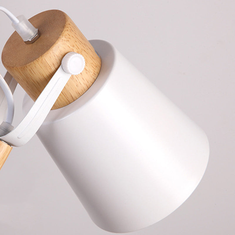 Trapezoid Bendable Iron Lampshade Table Lamp