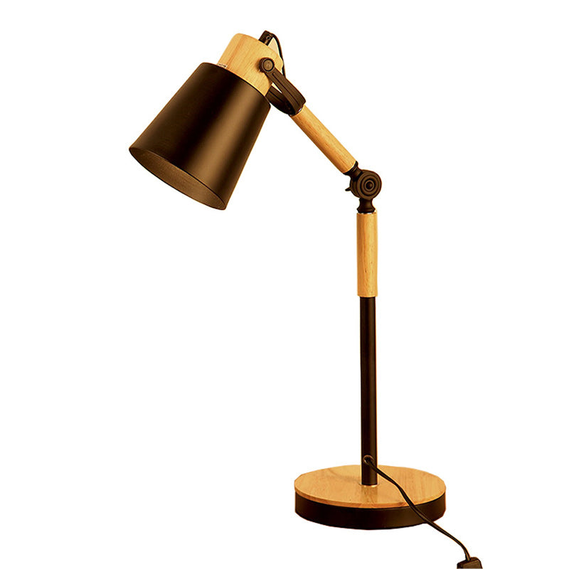 Trapezoid Bendable Iron Lampshade Table Lamp