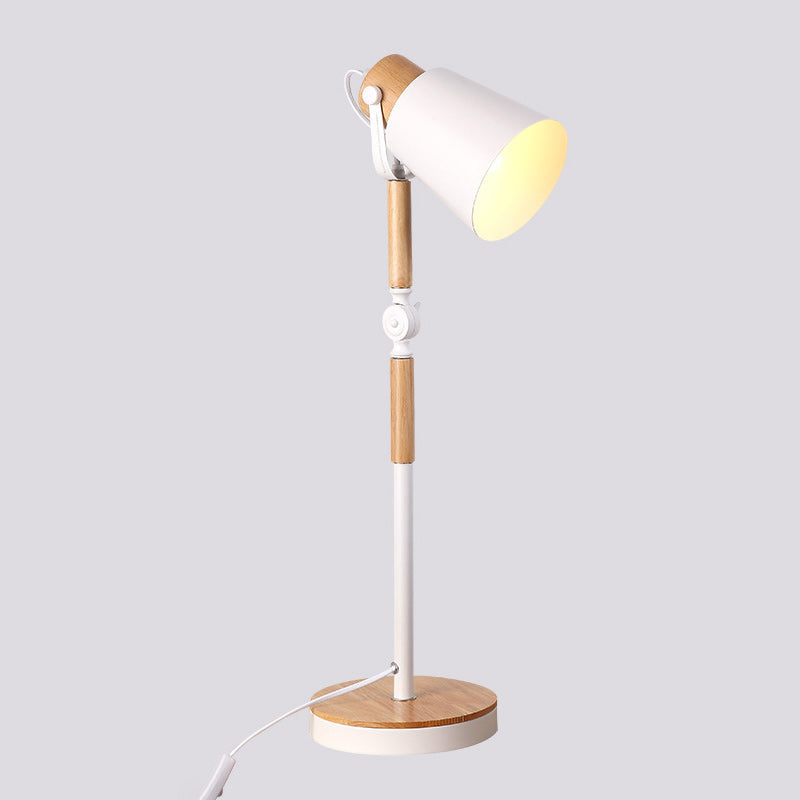 Trapezoid Bendable Iron Lampshade Table Lamp