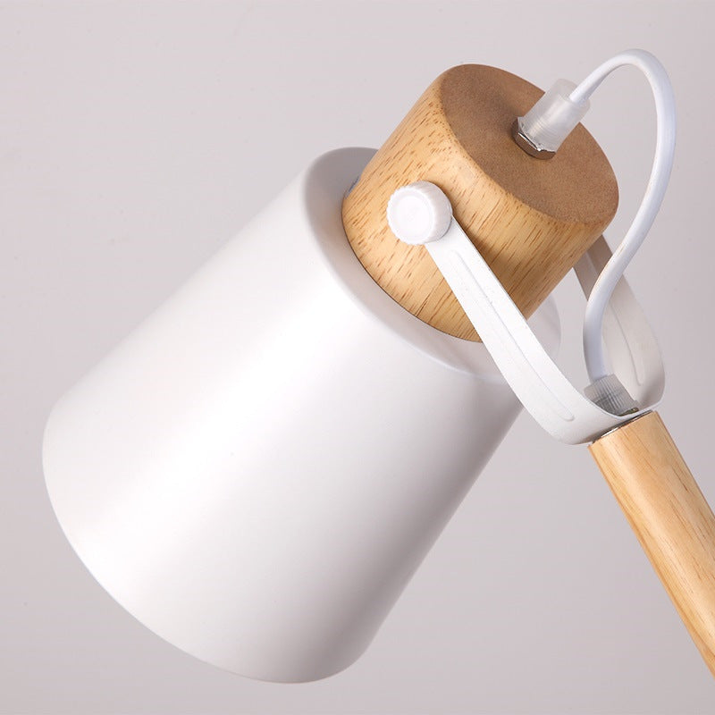 Trapezoid Bendable Iron Lampshade Table Lamp