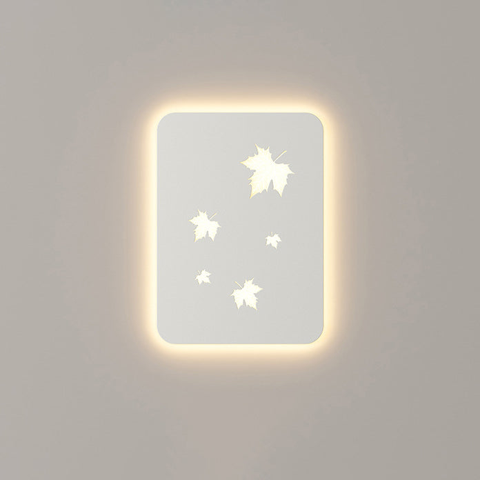 Rectangular Maple Leaves Full Wall Lamp