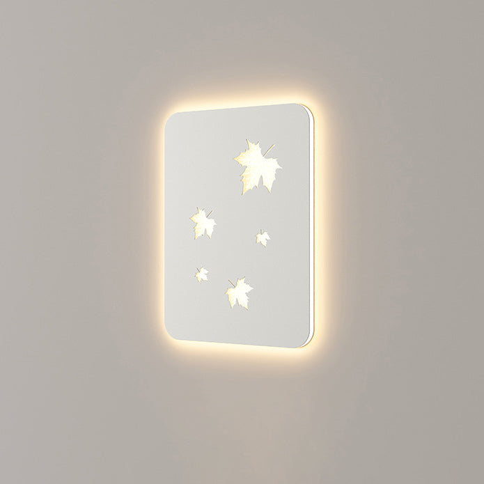 Rectangular Maple Leaves Full Wall Lamp