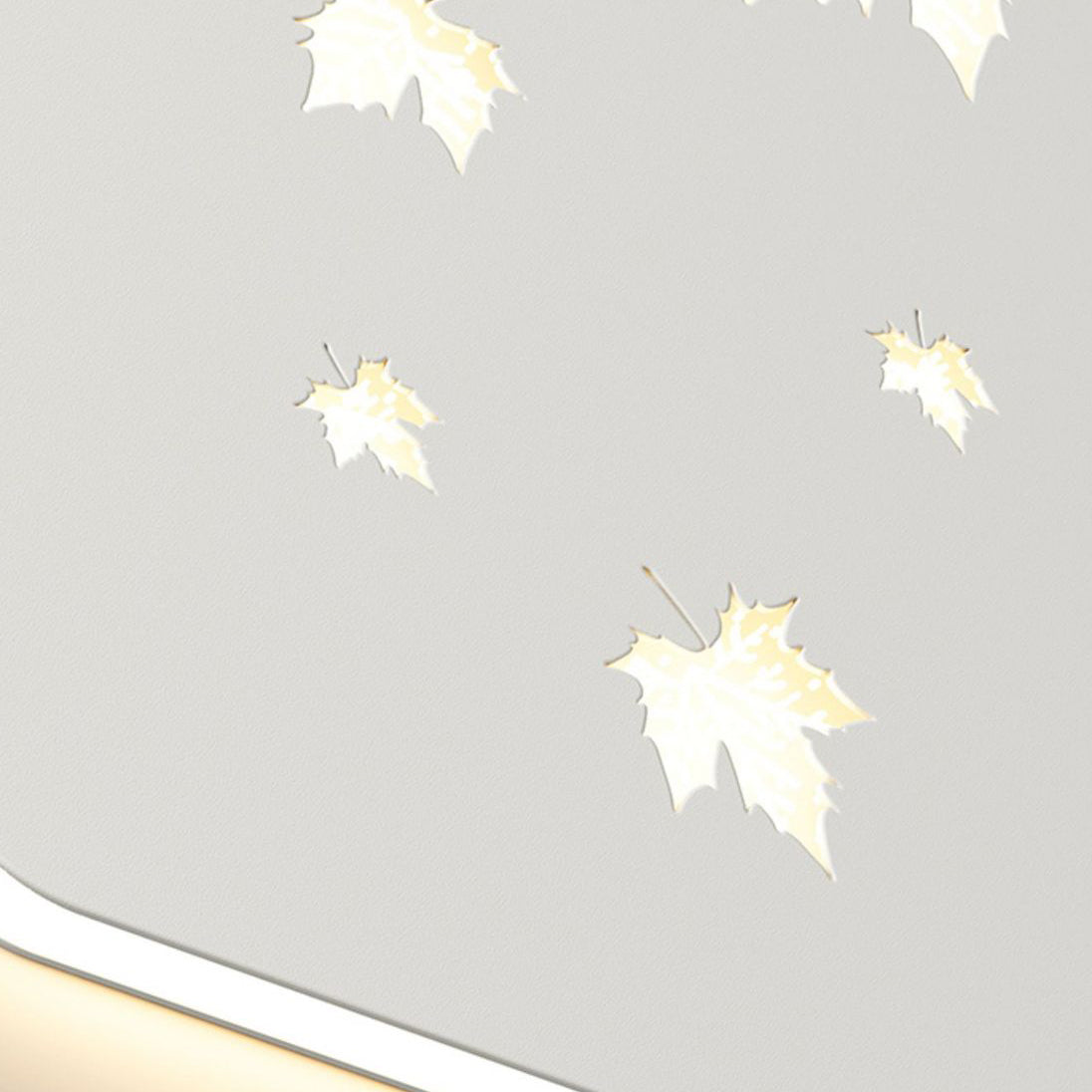 Rectangular Maple Leaves Full Wall Lamp