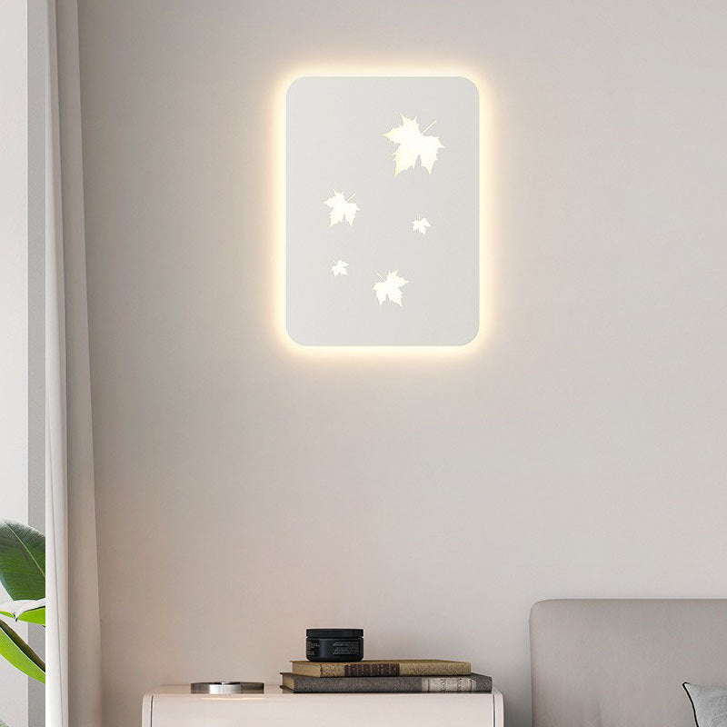 Rectangular Maple Leaves Full Wall Lamp