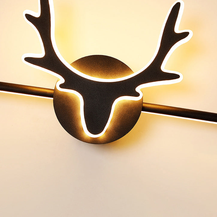 Deer Iron Acrylic Vanity Wall Lamp